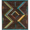 American Dakota Textiles Voices Collection: Hour Glass Bright Area Rugs Decor