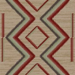 American Dakota Textiles Voices Collection: Hour Glass Fall Area Rugs Decor