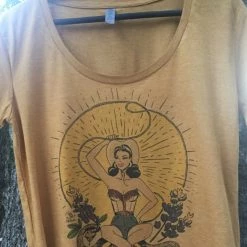 Ladies' Original Cowgirl Clothing T-Shirts: Rockin' B Ranch Howdy Hi Lo