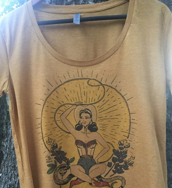 Ladies' Original Cowgirl Clothing T-Shirts: Rockin' B Ranch Howdy Hi Lo 4 Ladies' Original Cowgirl Clothing T-Shirts: Rockin' B Ranch Howdy Hi Lo