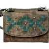 American West Handbags American West Handbag Tribal Weave Collection: Leather Crossbody