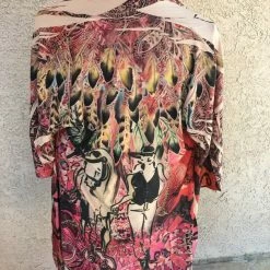 Fantazia Apparel Collection Wrap: 3/4 Sleeve Jacket Western Feathers