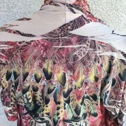 Fantazia Apparel Collection Wrap: 3/4 Sleeve Jacket Western Feathers