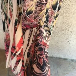 Fantazia Apparel Collection Wrap: 3/4 Sleeve Jacket Western Feathers