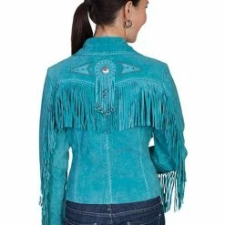 Scully Leather Company Ladies' Women's Leather Jacket Collection Suede: Scully Western Frontier Fringe