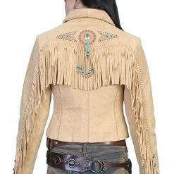 Scully Leather Company Ladies' Women's Leather Jacket Collection Suede: Scully Western Frontier Fringe