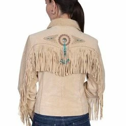 Scully Leather Company Ladies' Women's Leather Jacket Collection Suede: Scully Western Frontier Fringe