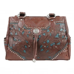 American West Handbags Ladies' American West Handbag Lady Lace Collection: Leather Western Multi Compartment