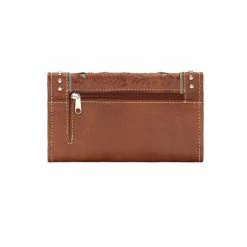 American West Handbags American West Handbag Lady Lace Collection: Leather Tri-Fold Western Wallet Ladies'