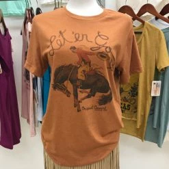 Original Cowgirl Clothing T-Shirts: Let'er Go Rusty Rust Ladies'