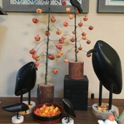 Edith Herbert John Decor Folk Art Navajo Hand Carved Large Crow