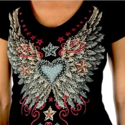 Liberty Wear Collection Tops: Stars & Wings Ladies'