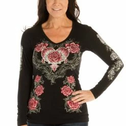 Liberty Wear Collection Tops: Hearts, Roses & Wings