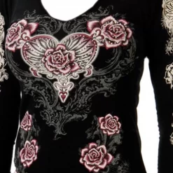 Liberty Wear Collection Tops: Hearts, Roses & Wings