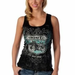 Ladies' Liberty Wear Collection Tops: Tank Bikin' Route 66