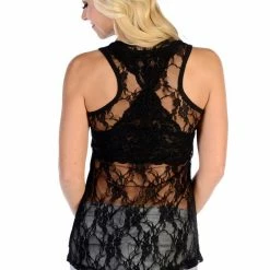 Liberty Wear Collection Tops: Tank Devilish Lace Back