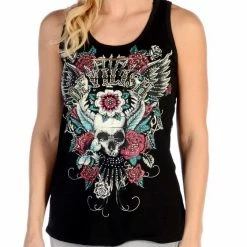 Liberty Wear Collection Tops: Tank Devilish Lace Back