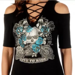 Liberty Wear Collection Tops: Bikers & Babes Ladies'