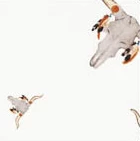 Cowboy Images Wild Rags Cowboy Images Accessory: Scarf Charmeuse Print Western Longhorns