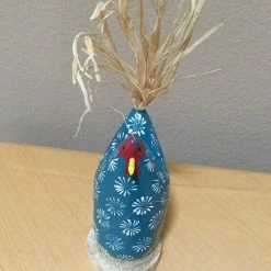 Edith Herbert John Decor Folk Art Navajo Hand Carved Medium Nesting Chickens