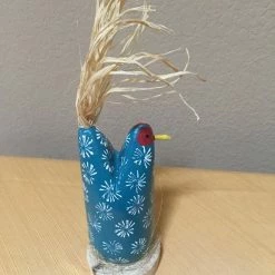 Edith Herbert John Decor Folk Art Navajo Hand Carved Medium Nesting Chickens