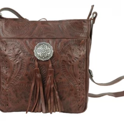 American West Handbags American West Handbag Lariats & Lace Collection: Leather Messenger Bag