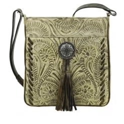 American West Handbags American West Handbag Lariats & Lace Collection: Leather Messenger Bag
