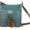 American West Handbags American West Handbag Lariats & Lace Collection: Leather Messenger Bag