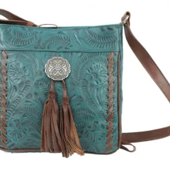 American West Handbags American West Handbag Lariats & Lace Collection: Leather Messenger Bag