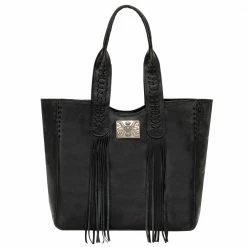 American West Handbags American West Handbag Mohave Collection: Large Zip Top Tote With Fringe Ladies'