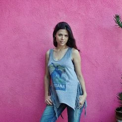 Original Cowgirl Clothing T-Shirts: Tank Montana Wild West Fringe Ladies'