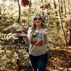 Ladies' Original Cowgirl Clothing T-Shirts: Thermal Moonlight Cowboy