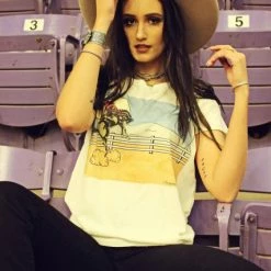 Ladies' Original Cowgirl Clothing T-Shirts: Moonlight Cowboy