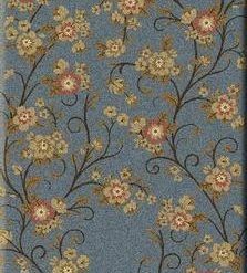 American Dakota Textiles Decor National Park Collection: Moose Blossom Blue Area Rugs