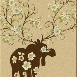 American Dakota Textiles National Park Collection: Moose Blossom Natural Area Rugs