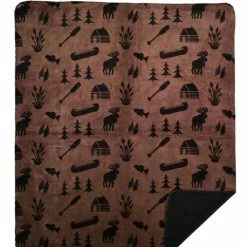 Decor Denali Blankets Collection: Moose Camp