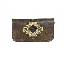 American West Handbags American West Handbag Navajo Soul Collection: Leather Tri-Fold Wallet Ladies'