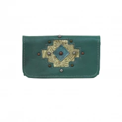 American West Handbags American West Handbag Navajo Soul Collection: Leather Tri-Fold Wallet Ladies'