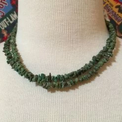 OutWest Shop Two Grey Hills: Green Turquoise Two Strand Necklace Set Ladies'