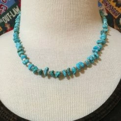 OutWest Shop Two Grey Hills: Blue Turquoise And Heishi Necklace Set