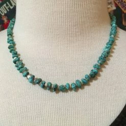 OutWest Shop Two Grey Hills: Blue Turquoise And Heishi Necklace Set