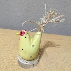 Edith Herbert John Folk Art Navajo Hand Carved Small Nesting Chickens