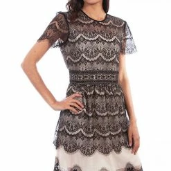 Scully Leather Company Women's Honey Creek Collection Dress: Western Antiqued Lace