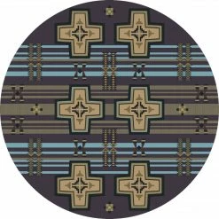 American Dakota Textiles Decor Trader Collection: Grand River Night Sky Area Rugs