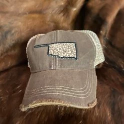 Original Cowgirl Clothing Cap: Oklahoma Leopard