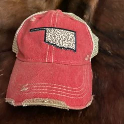 Original Cowgirl Clothing Cap: Oklahoma Leopard