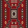 American Dakota Textiles Voices Collection: Old Crow Red Area Rugs