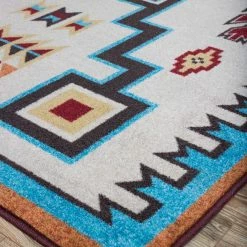 American Dakota Textiles Voices Collection: Old Crow Rust Area Rugs Decor