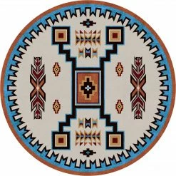 American Dakota Textiles Voices Collection: Old Crow Rust Area Rugs Decor