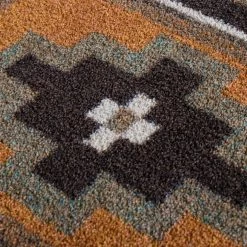 American Dakota Textiles Voices Collection: Old Crow Worn Saddle Area Rugs Decor